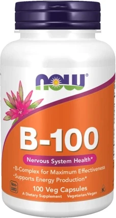 Витаминная сыворотка Now Foods NOW Витамин B-100 для производства энергии и здоровья нервной системы