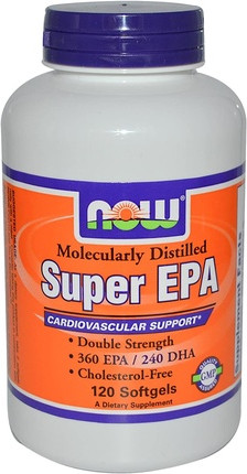 Витаминная сыворотка Now Foods Super Omega EPA Молекулярно дистиллированные гелевые капсулы