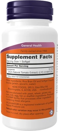 Биологически активная добавка Now Foods Ликопин