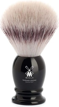 Кисть для бритья Mühle CLASSIC Silvertip Fibre Ручка из черной смолы