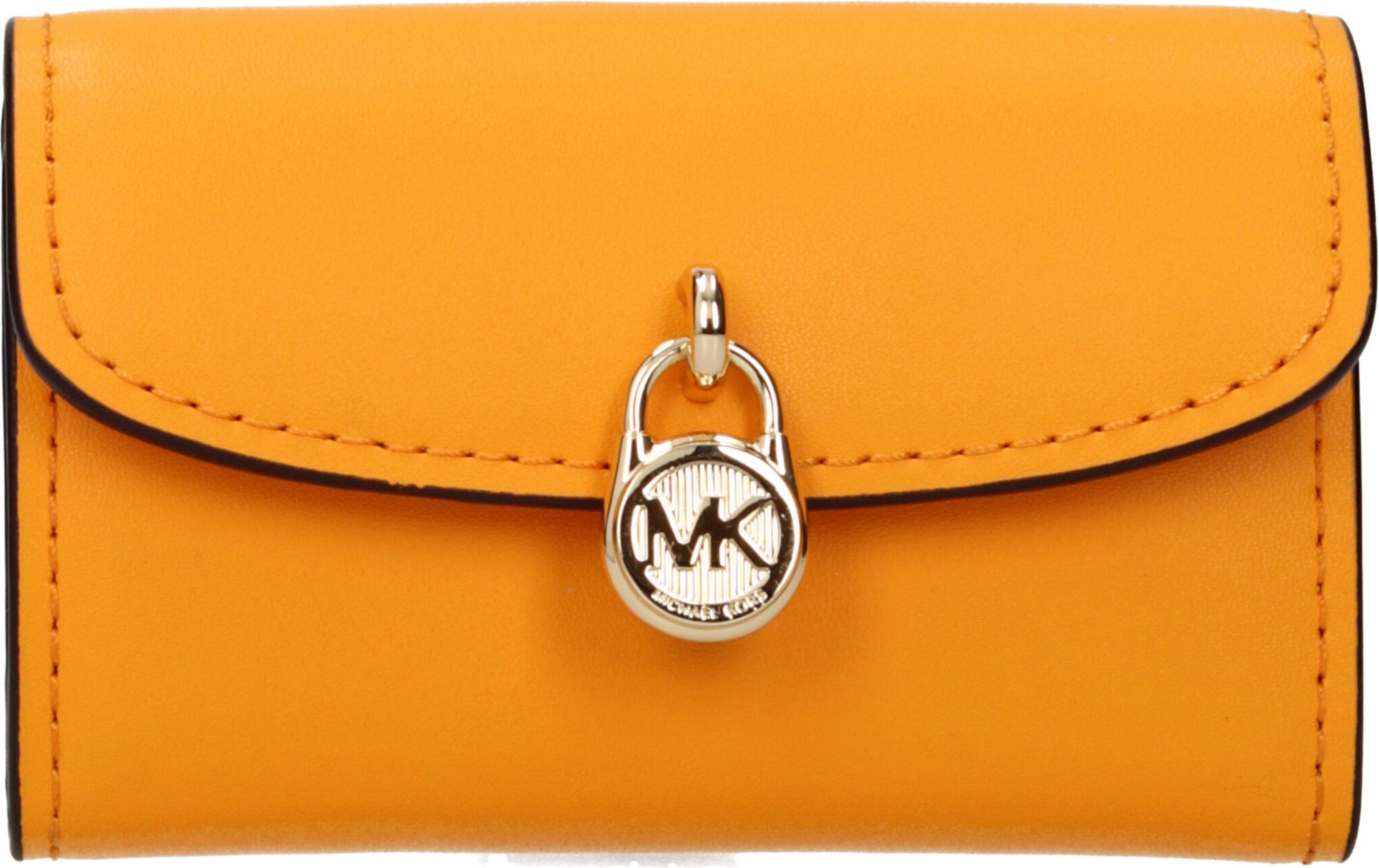 Оранжевый кожаный кошелек Michael Kors