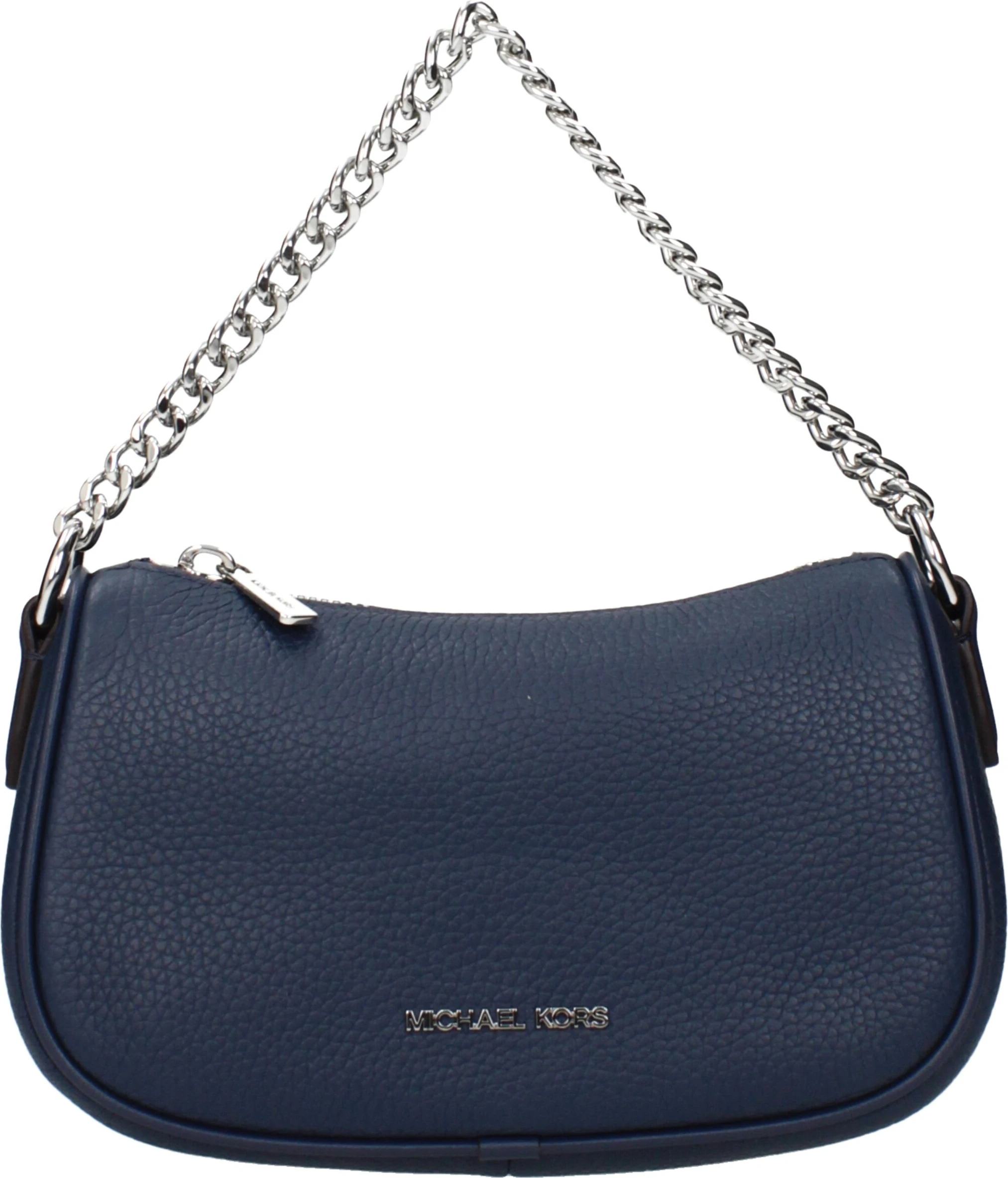 Синие кожаные сумки Michael Kors