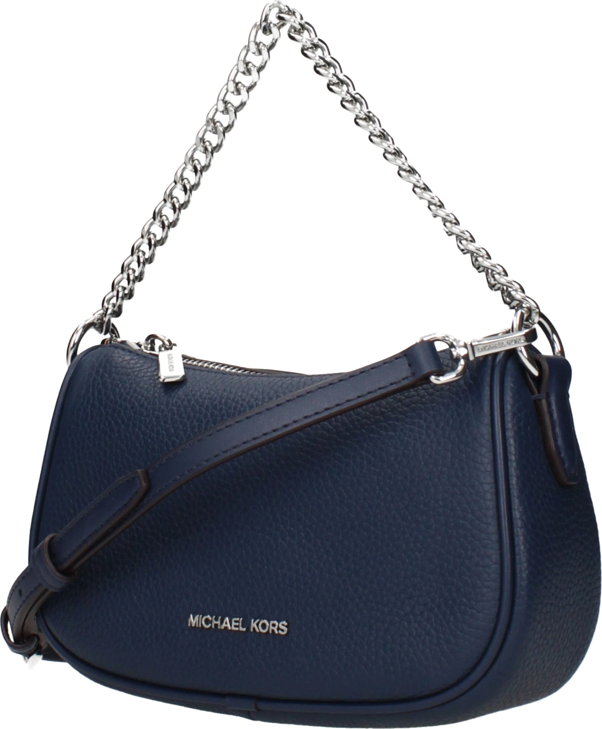 Синие кожаные сумки Michael Kors