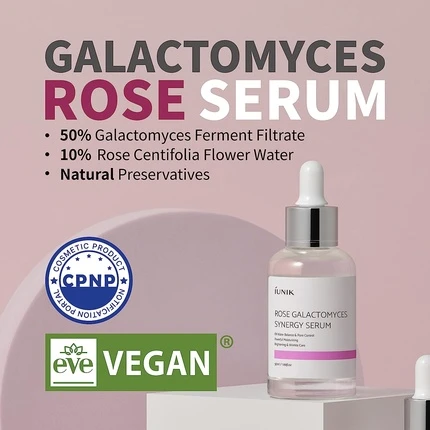 Сыворотка Iunik Rose Galactomyces Synergy Serum