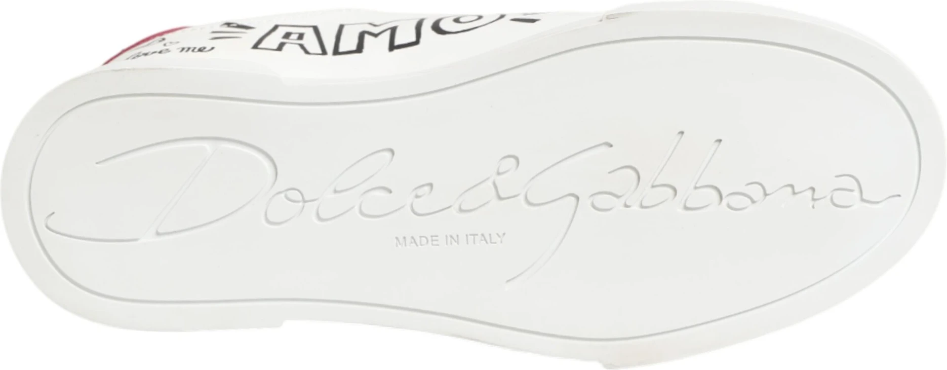 Белые кожаные кроссовки Dolce & Gabbana