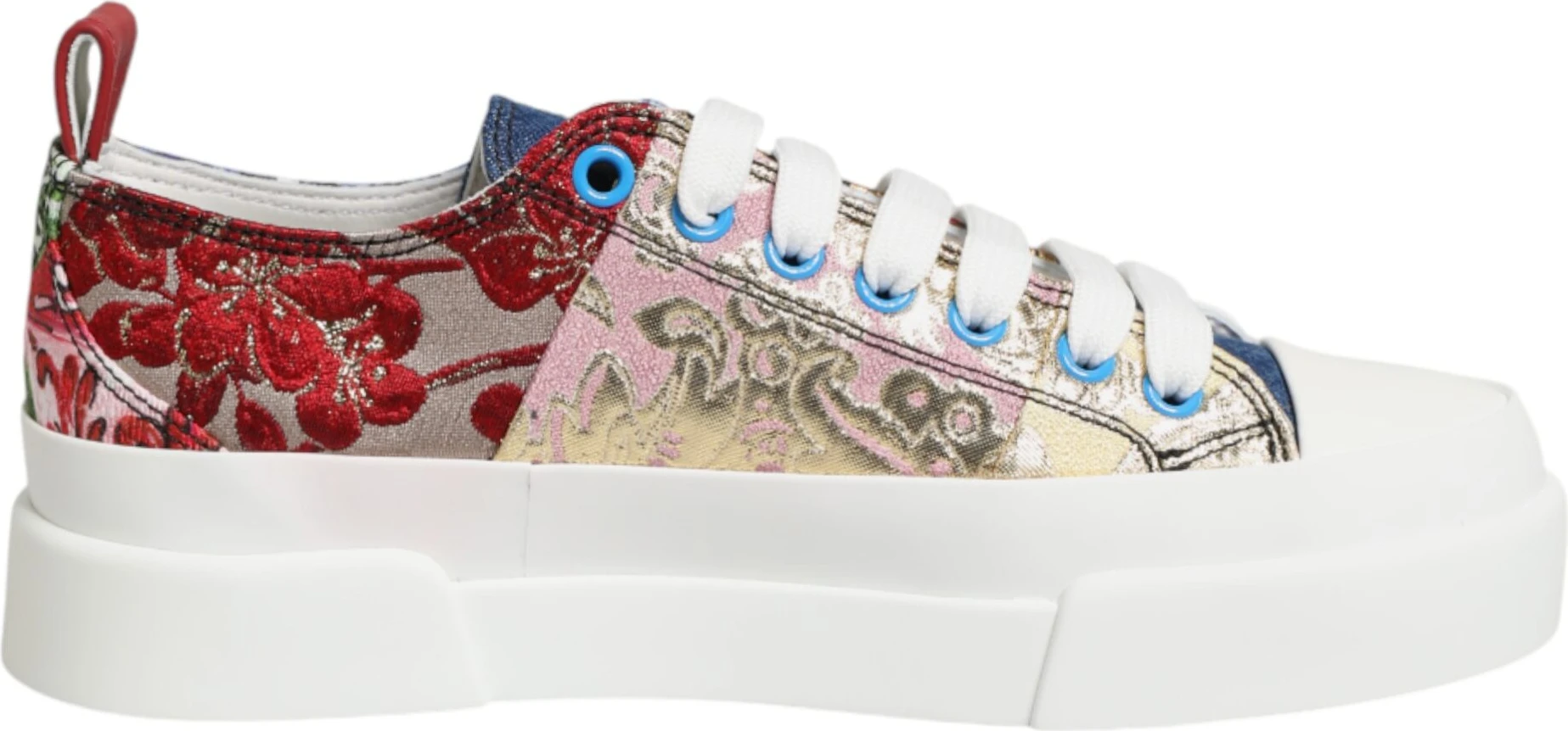 Кроссовки Dolce & Gabbana с ломаными элементами, низкие, разных цветов