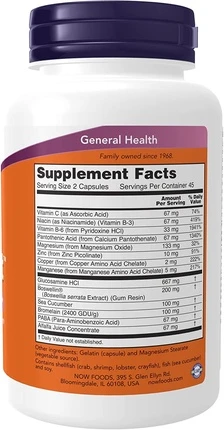 БАД Now Foods Поддержка Суставов