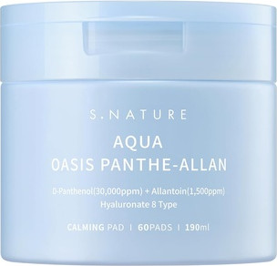 Отшелушивающие диски S.Nature Aqua Oasis с Пантенолом успокаивающие, 60 шт.