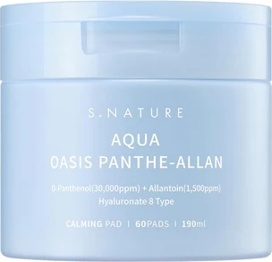 Отшелушивающие диски S.Nature Aqua Oasis с Пантенолом успокаивающие, 60 шт.