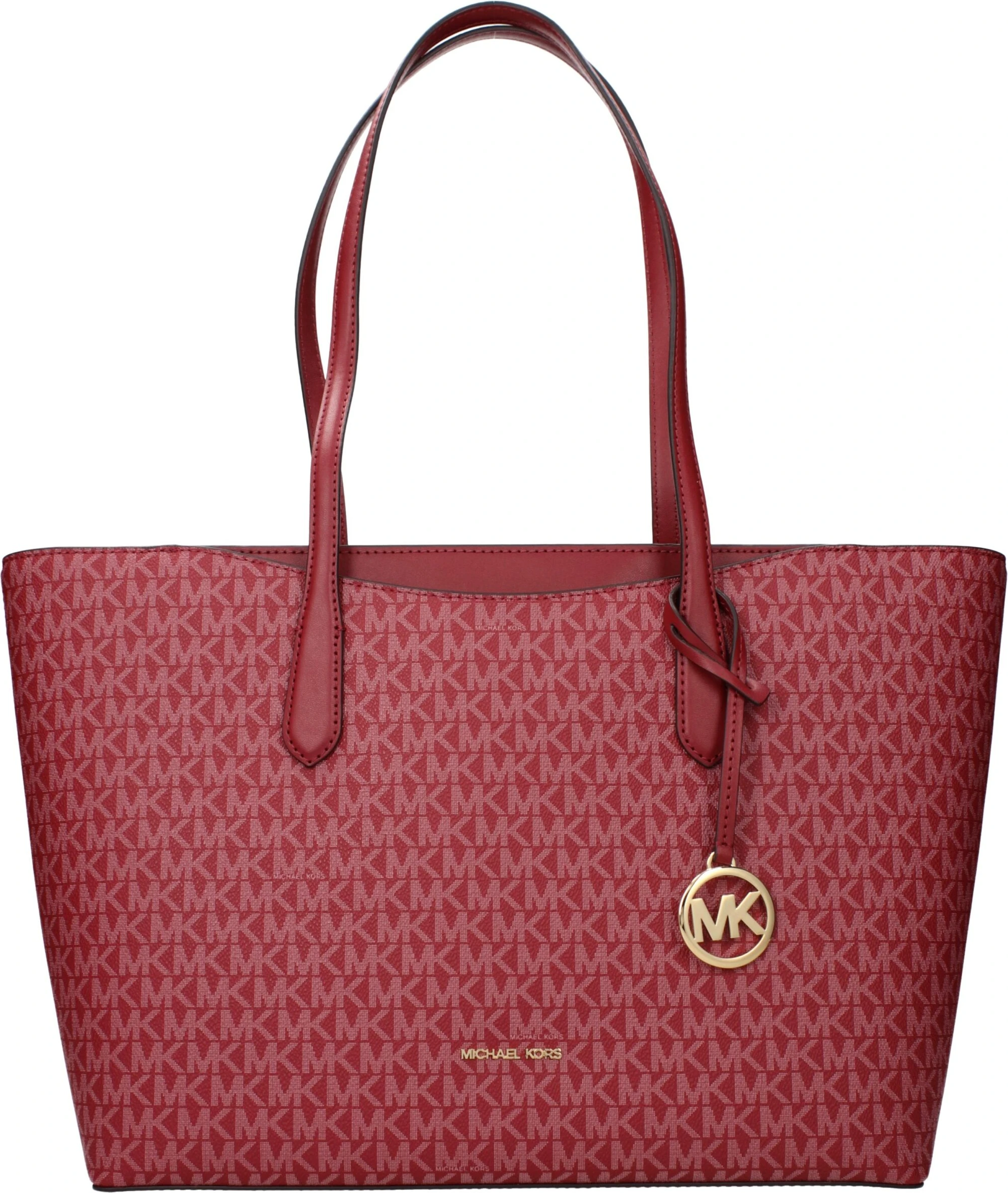 Красная тканевая сумка на плечо Michael Kors