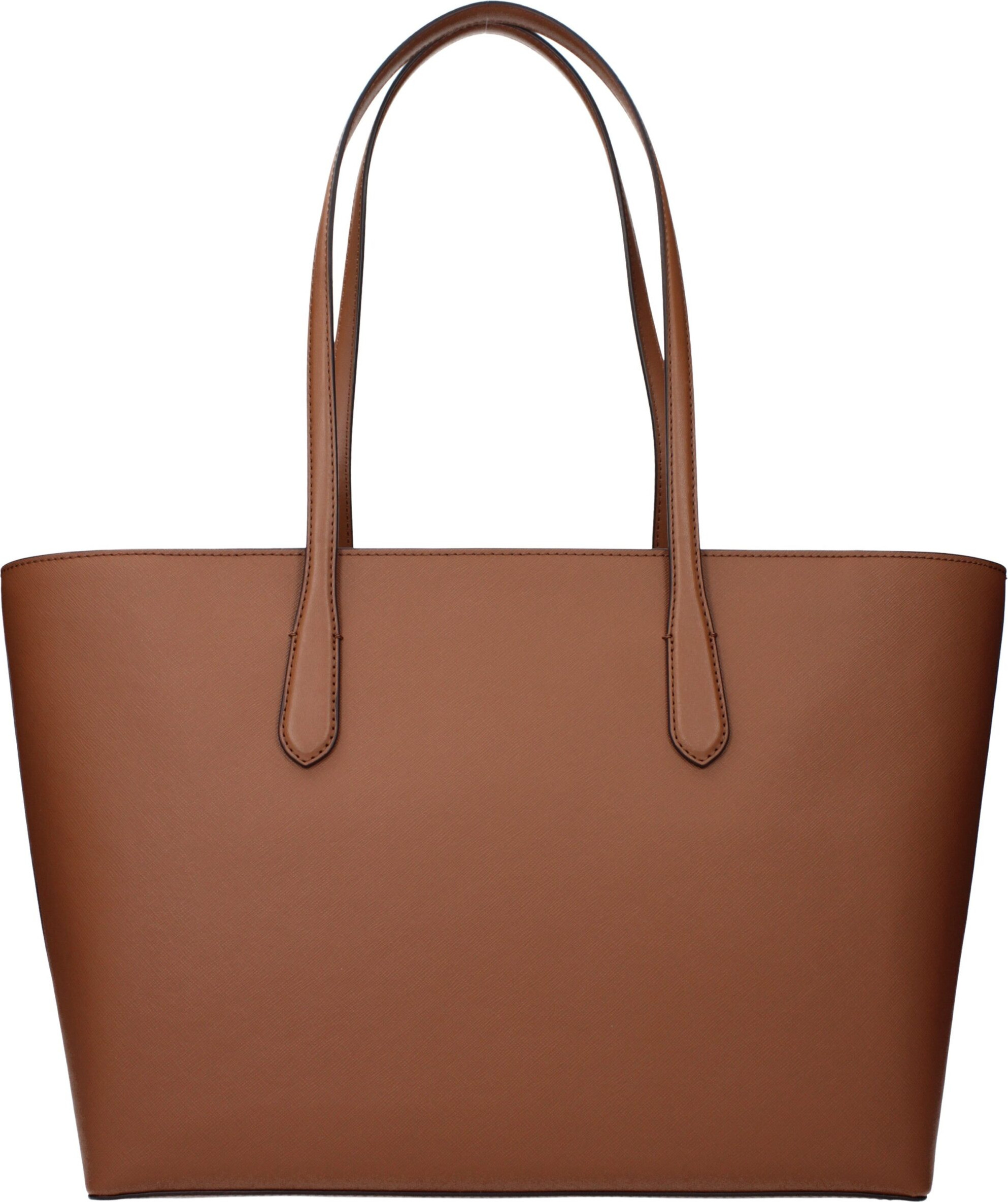 Коричневая кожаная сумка на плечо Michael Kors