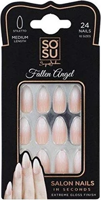 Наконечники для искусственных ногтей Sosu Stiletto Nail Tips Fallen Angel