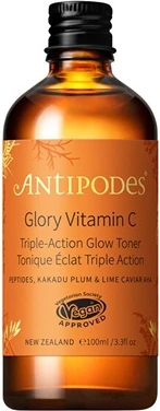 Тонер Antipodes Glory с витамином С тройного действия для сияния кожи, веганский уход, AHA
