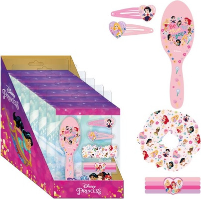 Набор аксессуаров Cerda group Princess Beauty Set с 1 расческой, 2 заколками, 4 резинками и 1 тканевой резинкой