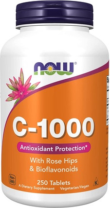 Таблетки Now Foods NOW Витамин C-1,000 с шиповником и биофлавоноидами