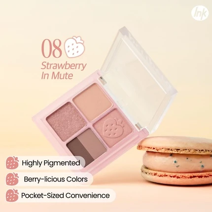 Палетка теней для век Peripera Ink Pocket Shadow Palette Eyeshadow Quads Creamy Formula Blendable