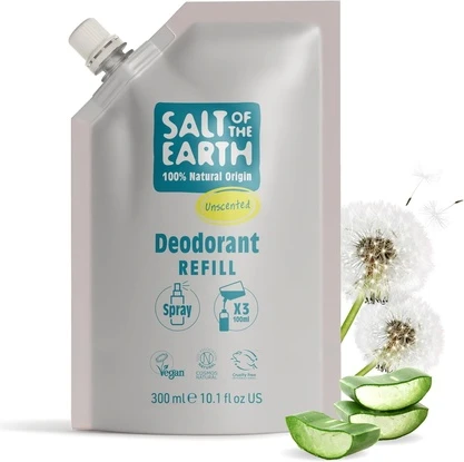 Натуральный спрей-дезодорант, пакет для пополнения запаса Salt Of The Earth