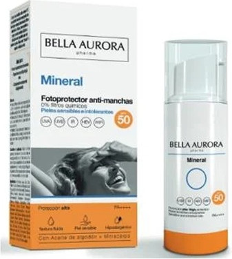 Солнцезащитное минеральное средство от пигментных пятен Bella Aurora