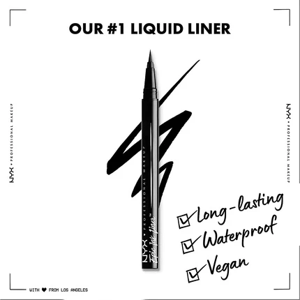 Eyeliner NYX Professional Makeup Epic Ink Waterproof Vegan Formula
