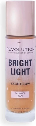 Тональное средство Skin Tint Makeup Revolution Bright Light Glow для лица с сияющим эффектом, светлый оттенок, сияющий финиш