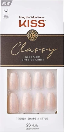Накладные ногти Kiss The Sky KISS Classy French Nail Manicure Kit