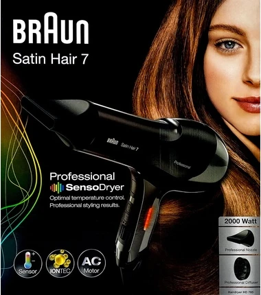 Фен BRAUN Satin Hair 7 Iontec SensoDryer