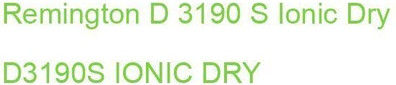 Фен Remington D3190S Ionic Dry