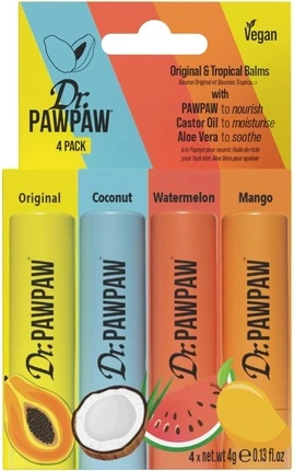 Наборы для ухода за телом Dr Pawpaw Original и Tropical Balms