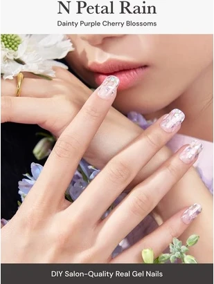 Полуотвержденные гелевые накладки для ногтей Ohora N Petal Rain