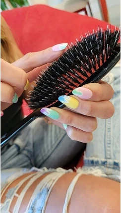 Круглая щетка Janeke Pneumatic Brush Chrome