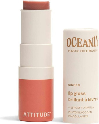 Блеск для губ Attitude Oceanly Sheer Lip Gloss Stick, проверено EWG, без диоксида титана