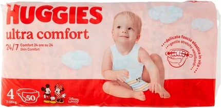 Подгузники Huggies Ультракомфорт 50 Штук