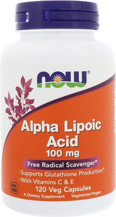 Капсулы Now Foods NOW ALA 100мг с витамином C и E