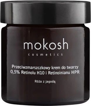Дневной/Ночной Крем для Лица Mokosh Омоложение и Обновление Против Морщин с Ретинолом H10 и Ретиноидом Hpr, Розой и Ягодами