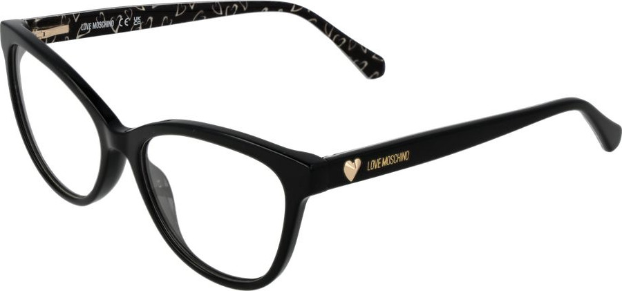 Оправа для очков из черного ацетата LOVE MOSCHINO