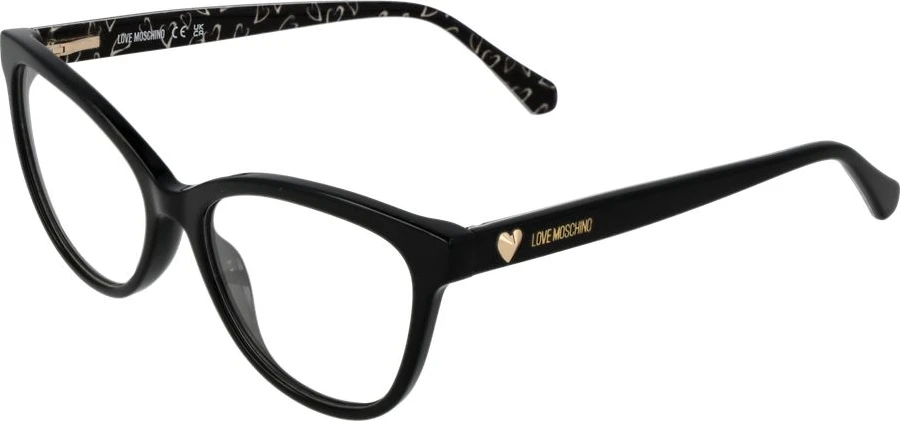 Оправа для очков из черного ацетата LOVE MOSCHINO