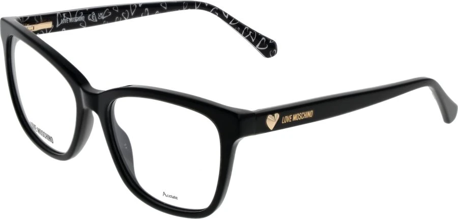Черная оправа для очков LOVE MOSCHINO