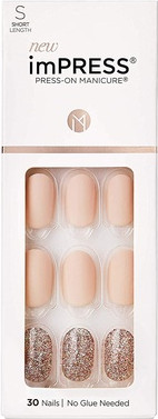 Artificial Nails Kiss The Sky Evanesis Short Square with PureFit Technology
