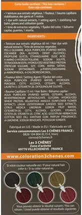 Permanent Color Hair Dye Les 3 Chenes Color & Soin
