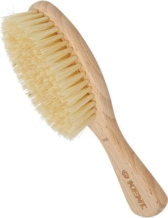 Щетка Kent Baby Soft Bristle из бука с брезентовым дорожным чехлом
