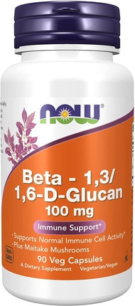 Сыворотка с витаминами Now Foods Бета 1,3/1,6-D-Глюкан