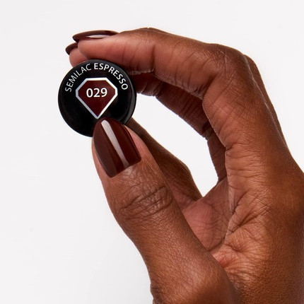 Color Nail Polish Semilac Espresso