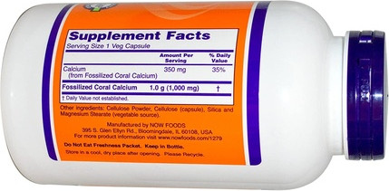 Минеральная добавка Коралловый Кальций Now Foods