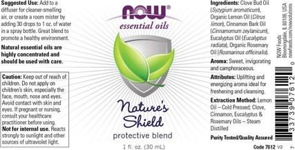 Смесь масел Now Foods Nature's Shield