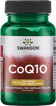 Коэнзим Q10 от Swanson для здоровья сердца, сердечно-сосудистой системы, энергии мозга и антиоксидантной поддержки