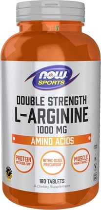 L-Arginine Double Strength 1000мг Now Foods