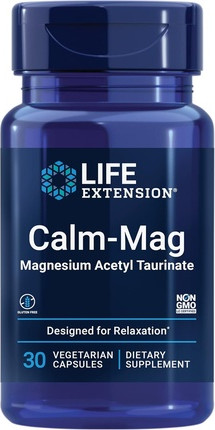 Порошок Life Extension Calm-Mag Биодоступный магния ацетил тауринат