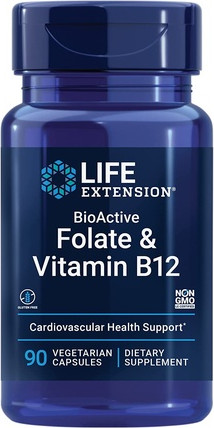 Капсулы Life Extension BioActive Folate & Vitamin B12