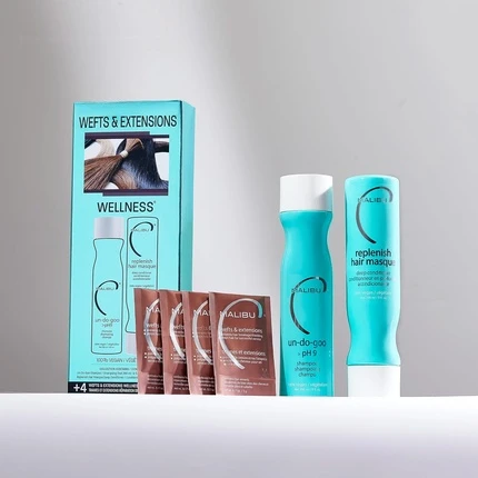 Набор для ухода за волосами Malibu C Wefts and Extensions Wellness Hair Collection