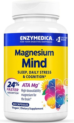 Добавка Enzymedica Magnesium Mind с ATA Mg 24